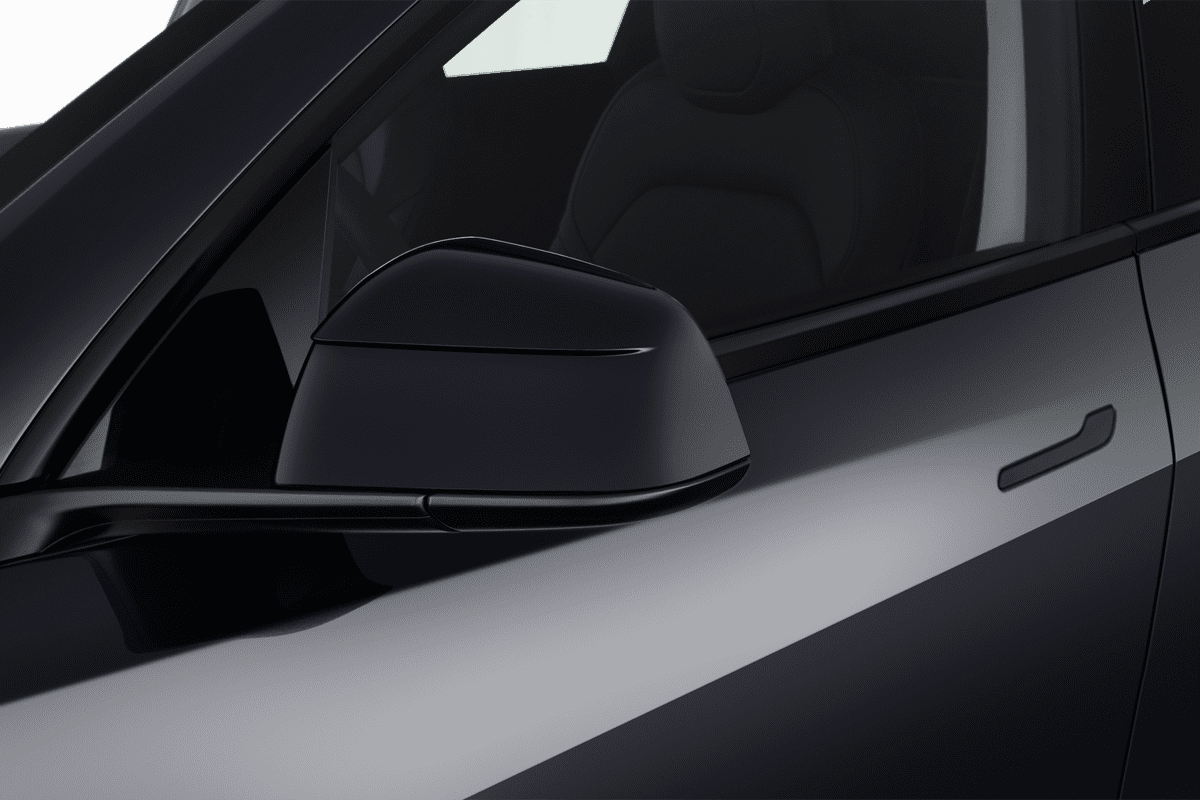 Rückspiegel eines Tesla Model Y