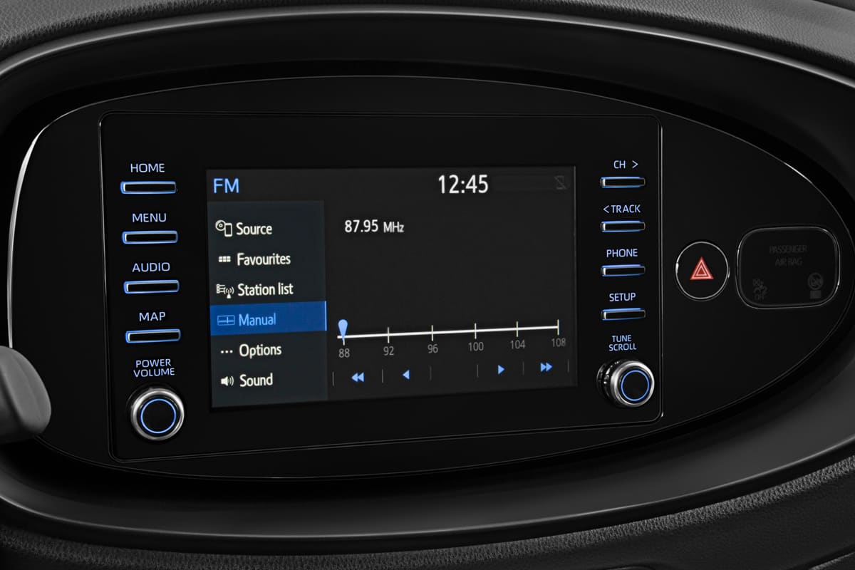 Audiosystem eines Toyota Aygo X