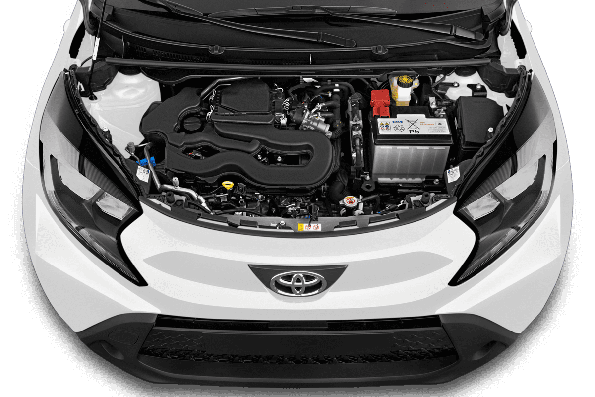 Motorraum eines Toyota Aygo X