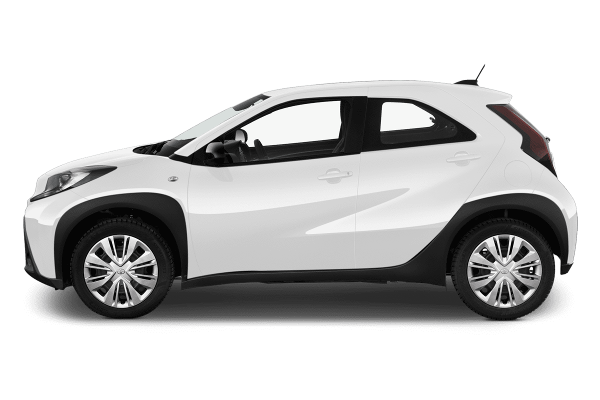 Seitenansicht eines Toyota Aygo X
