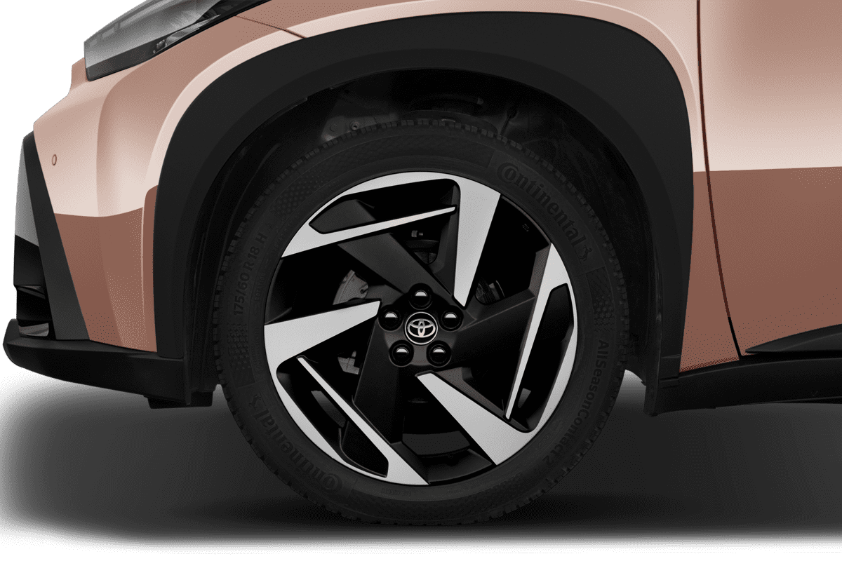 Radkappe oder Felge eines Toyota Aygo X Hybrid 