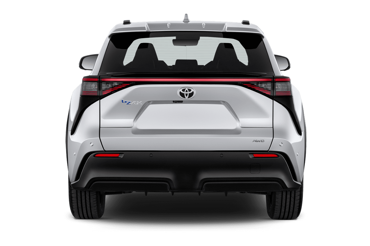 Heckansicht eines Toyota bZ4X