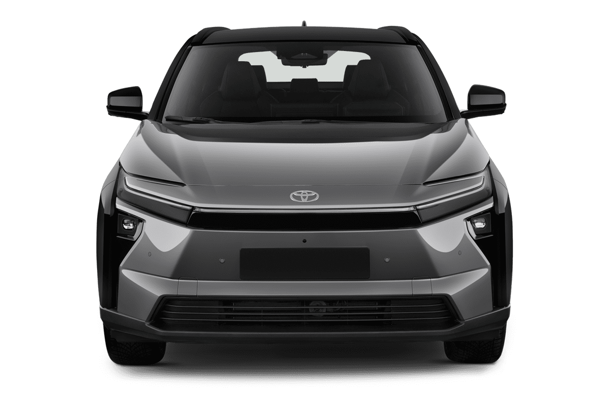 Frontansicht eines Toyota bZ4X, freigestellt