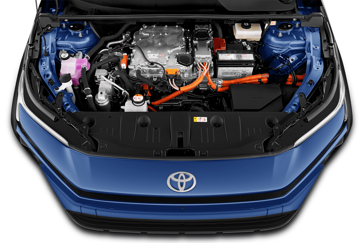 Motorraum eines Toyota bZ4X Touring (KI-generiert)