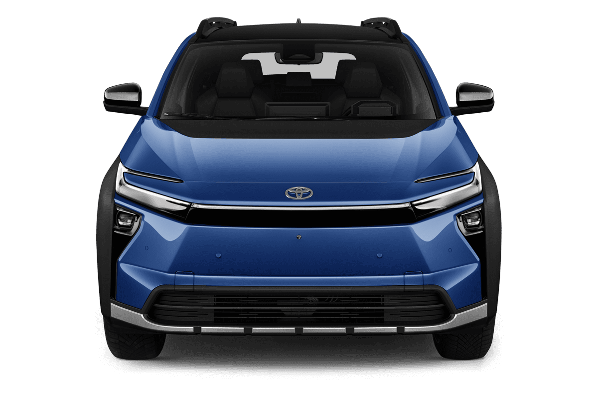 Frontansicht eines Toyota bZ4X Touring, freigestellt (KI-generiert)