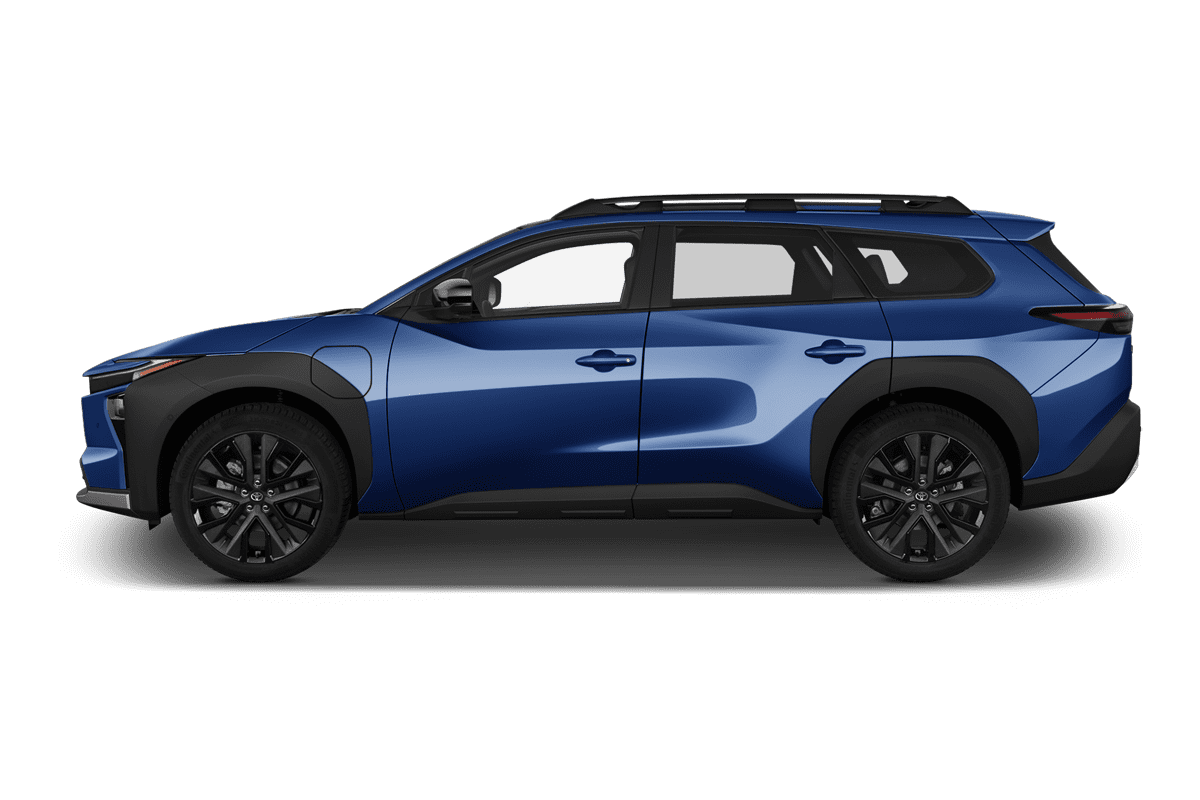 Seitenansicht eines Toyota bZ4X Touring
