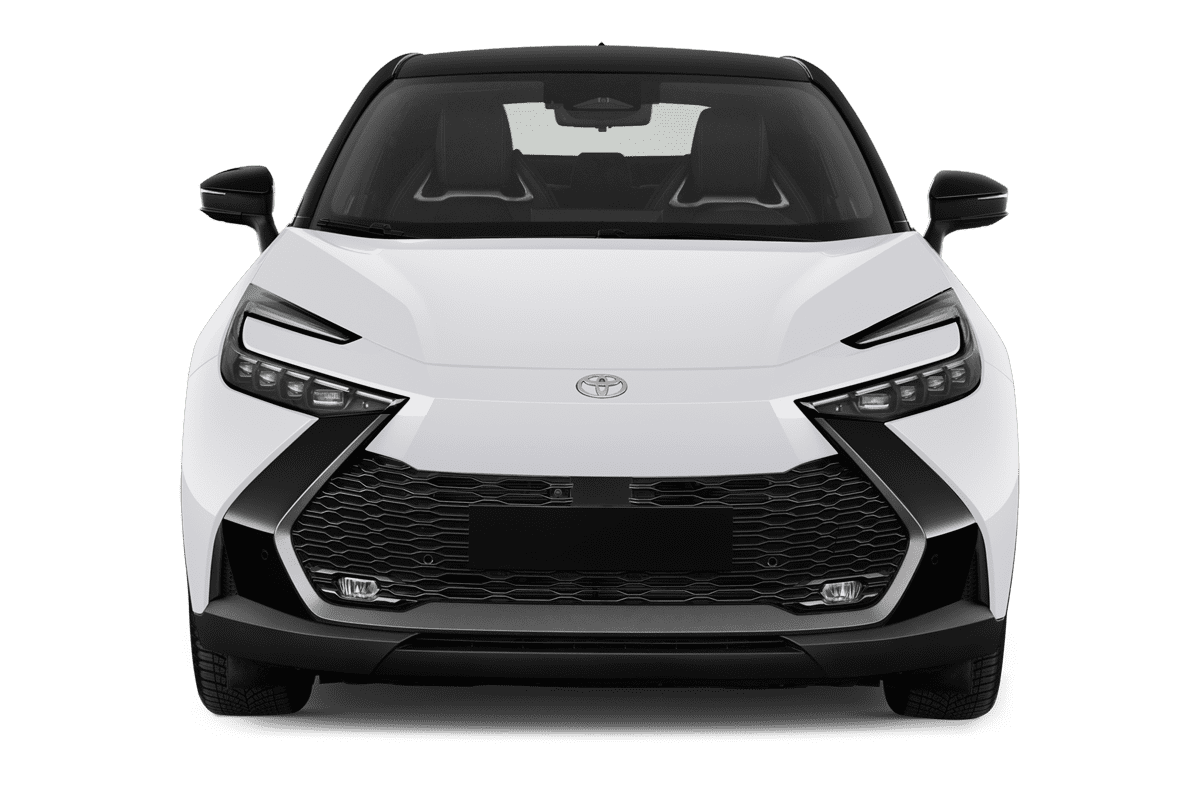 Frontansicht eines Toyota C-HR Hybrid , freigestellt
