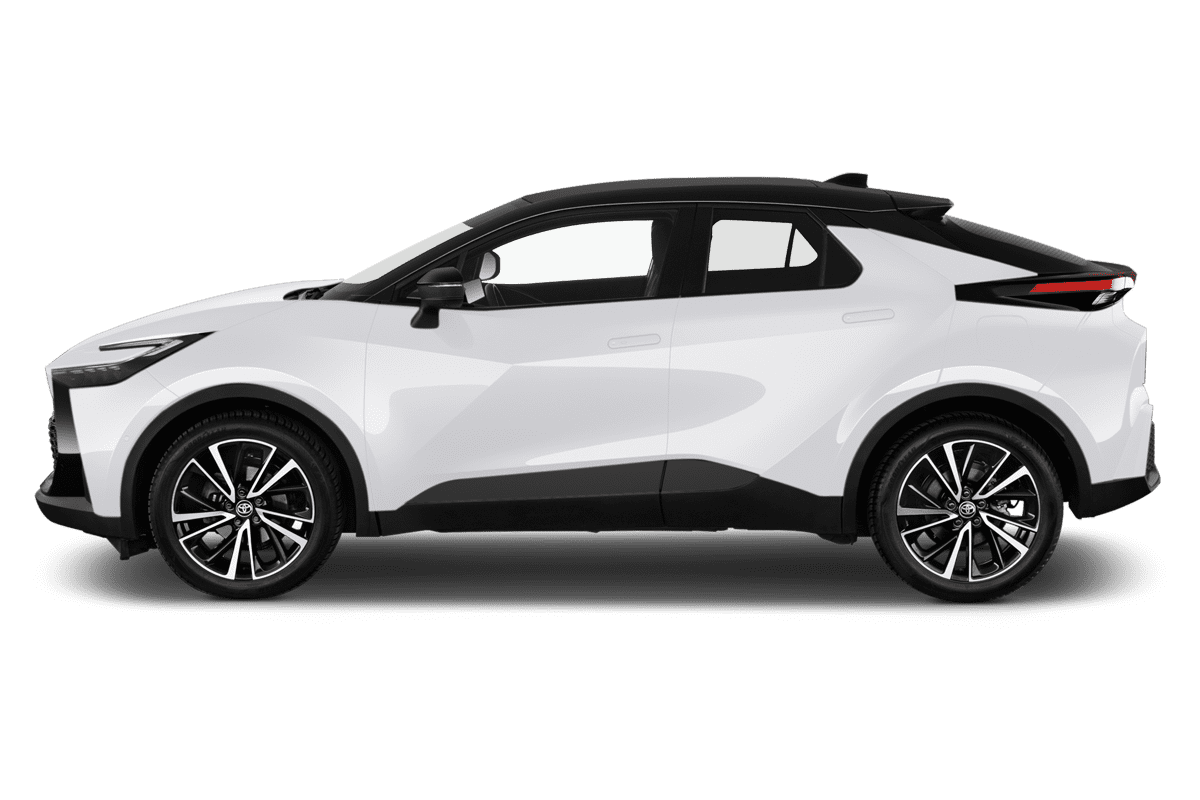 Seitenansicht eines Toyota C-HR Hybrid 