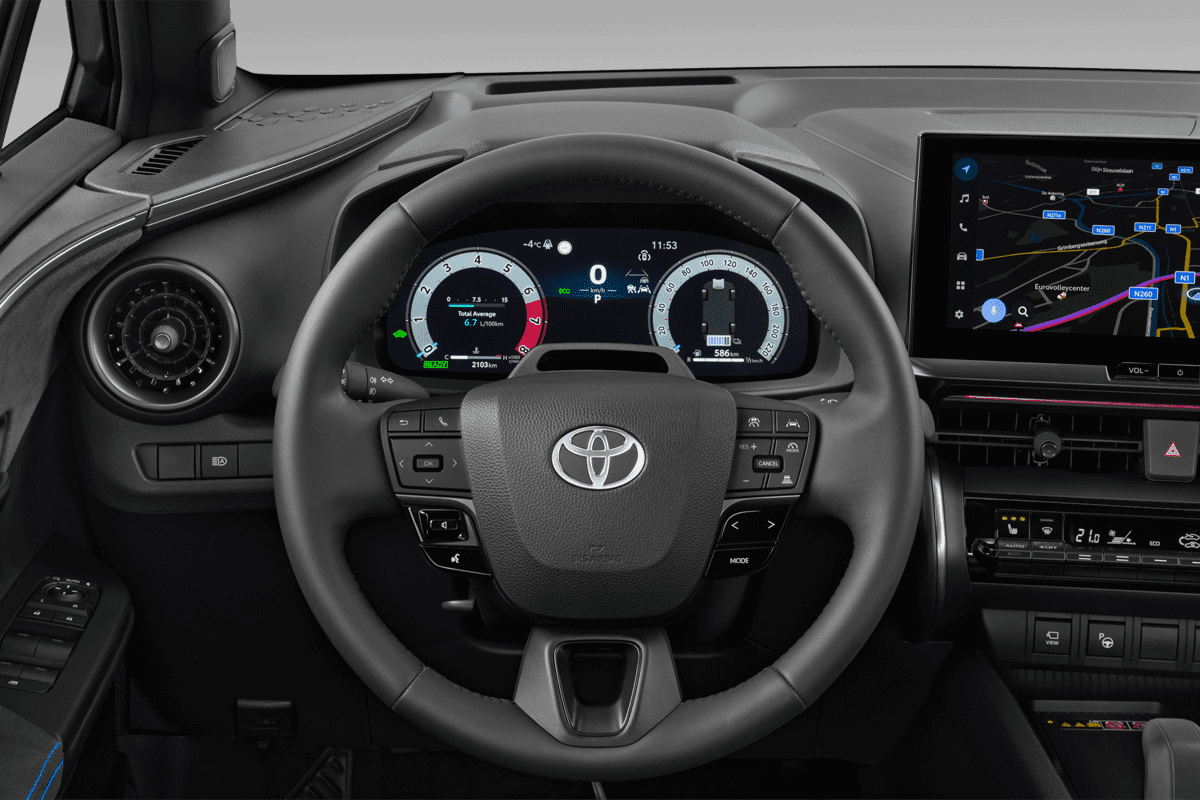 Lenkrad eines Toyota C-HR Hybrid 