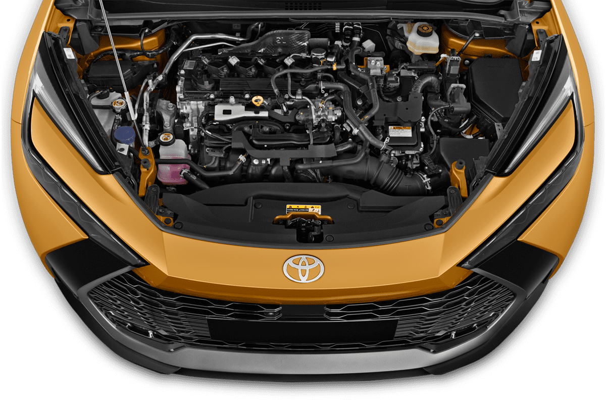 Motorraum eines Toyota C-HR Plug-in-Hybrid