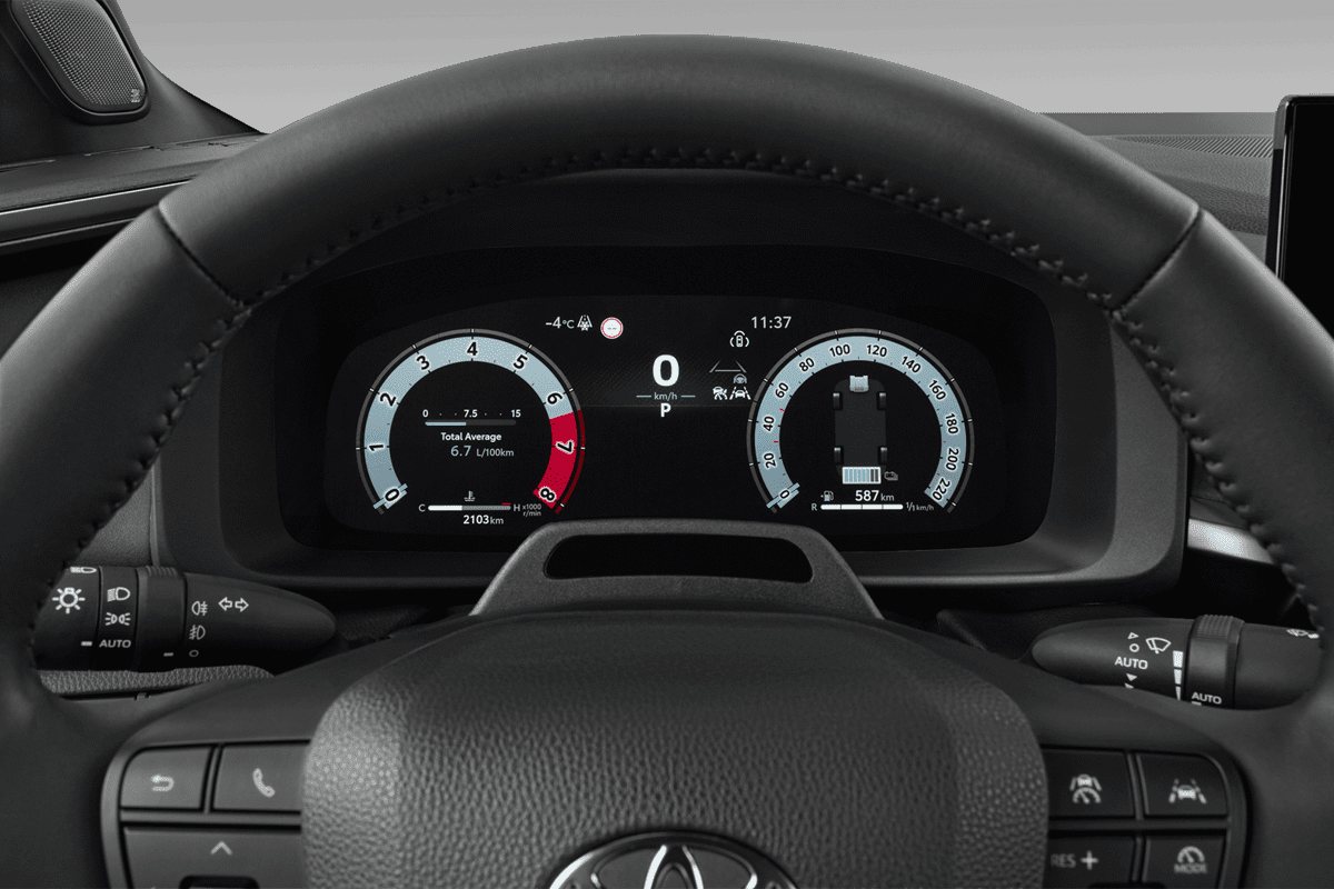 Kombiinstrument eines Toyota C-HR Plug-in-Hybrid