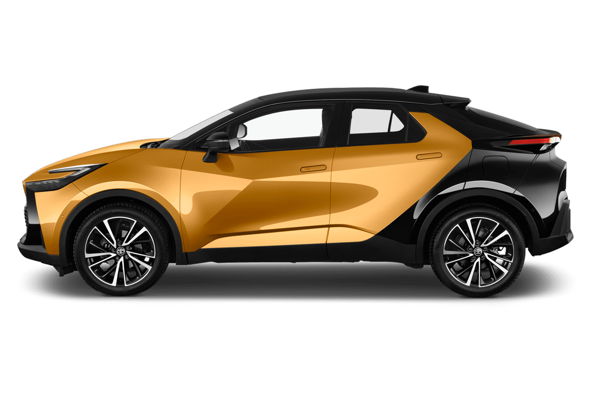 Seitenansicht eines Toyota C-HR Plug-in-Hybrid