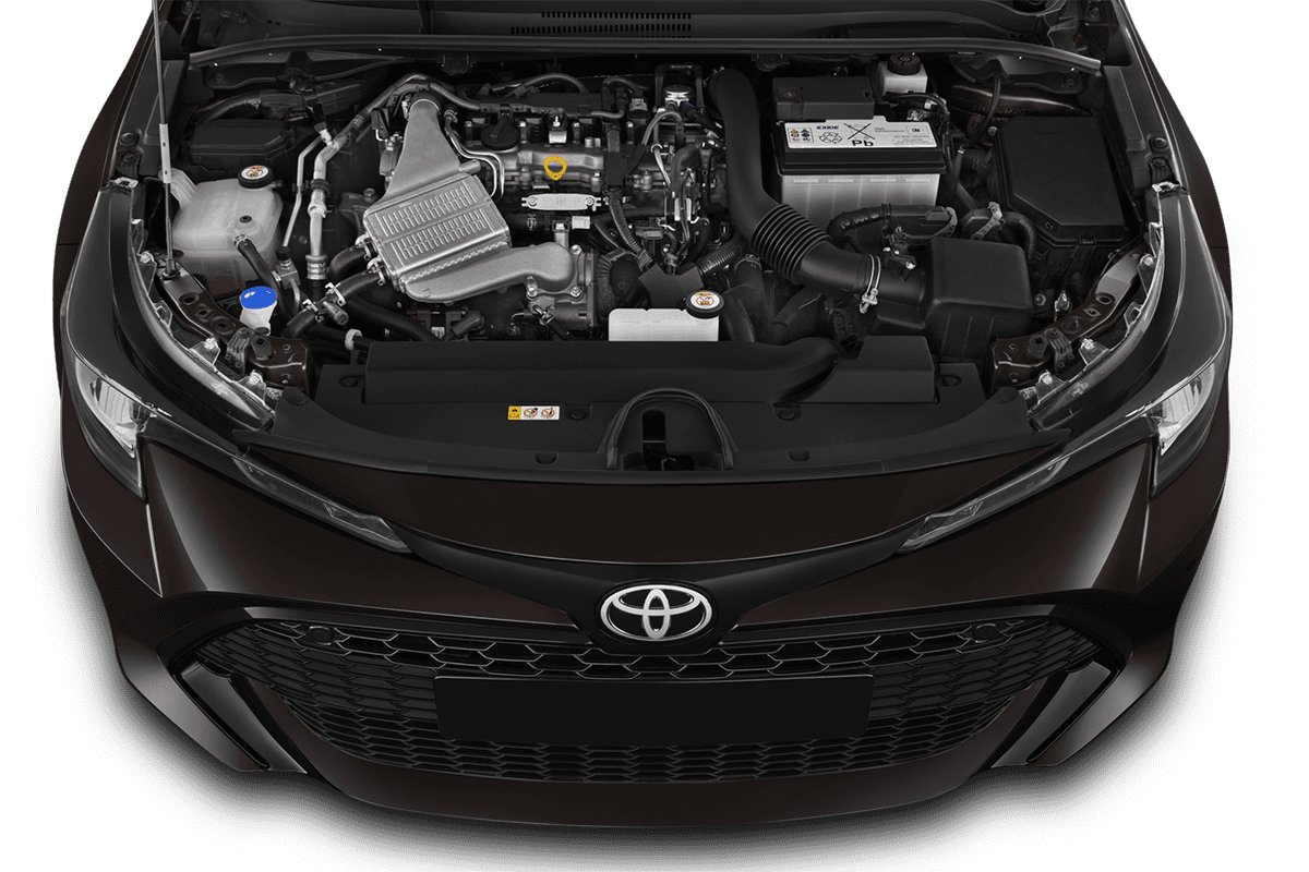 Motorraum eines Toyota Corolla