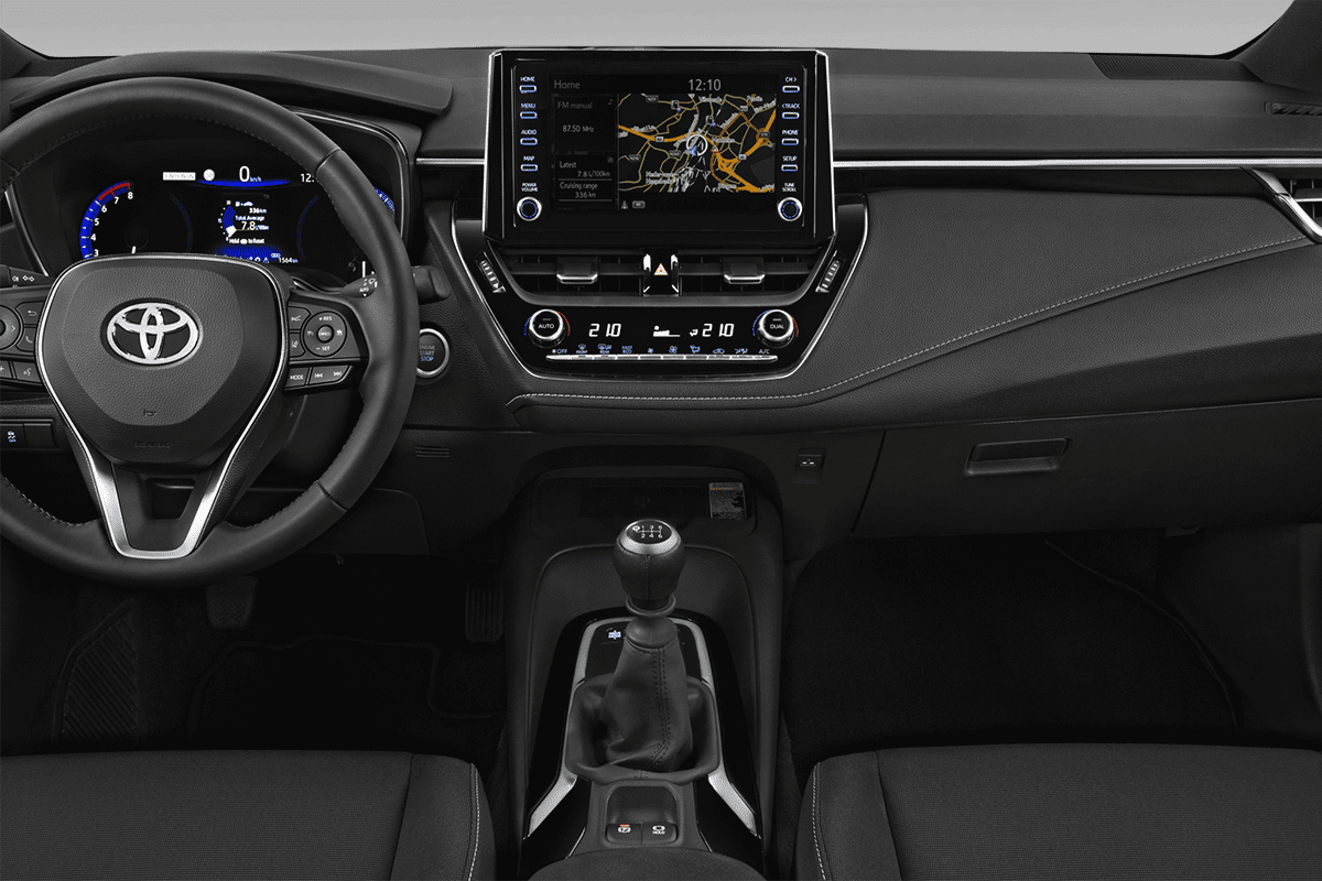 Mittelkonsole eines Toyota Corolla