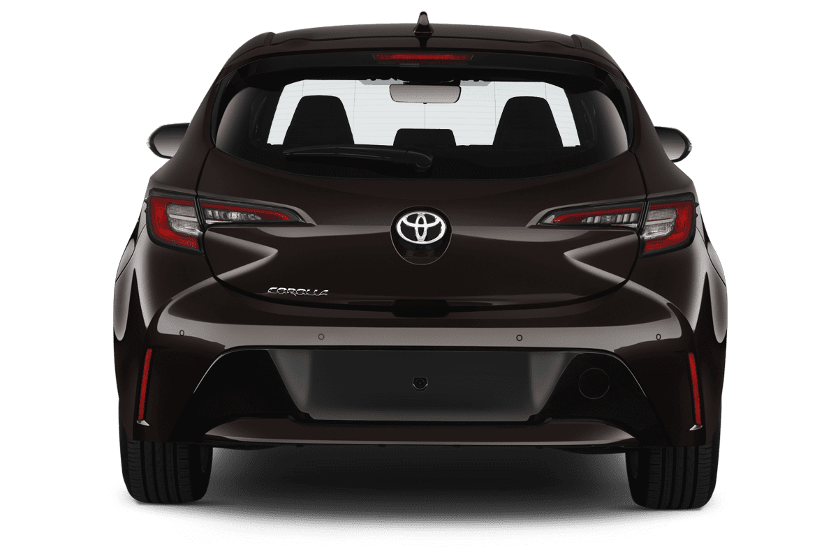 Heckansicht eines Toyota Corolla