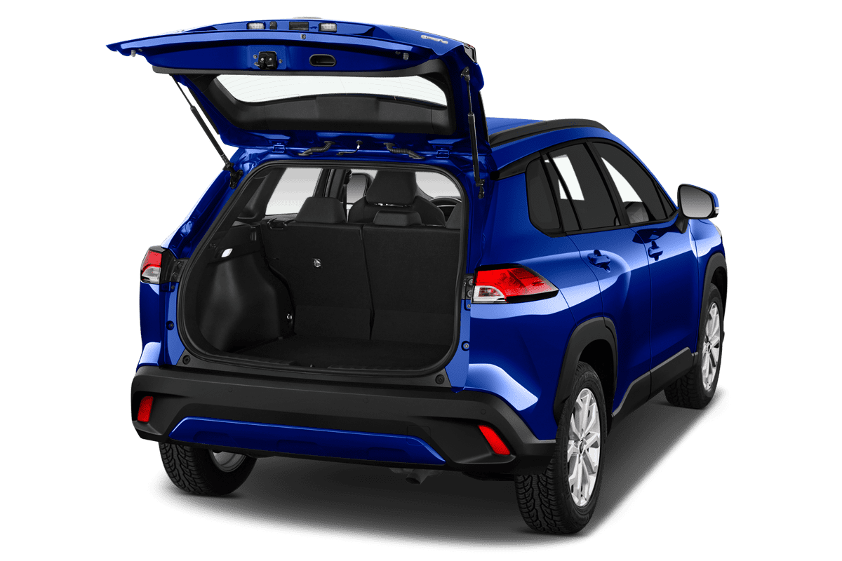 Kofferraum eines Toyota Corolla Cross Hybrid