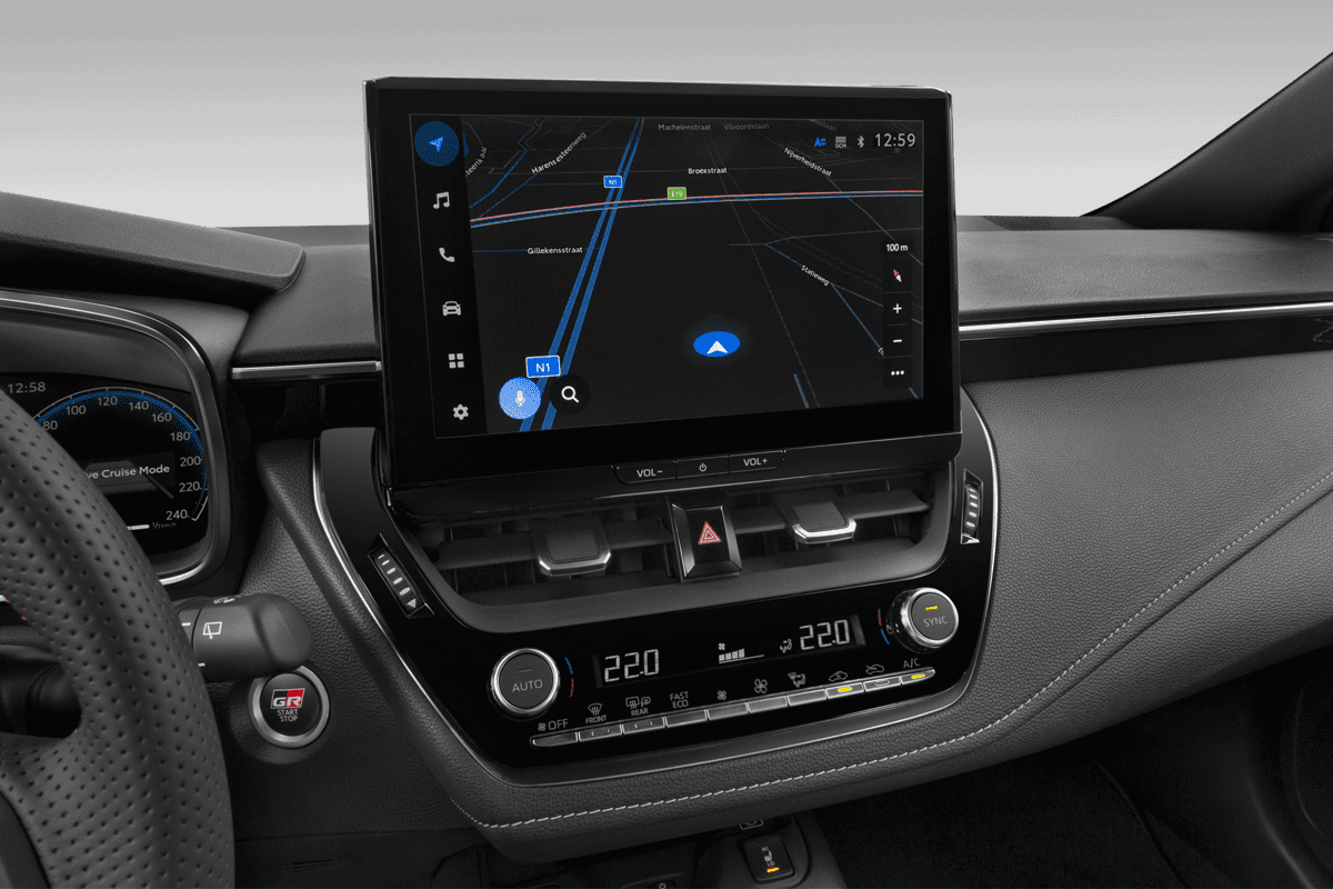 Mittelkonsole eines Toyota Corolla Hybrid