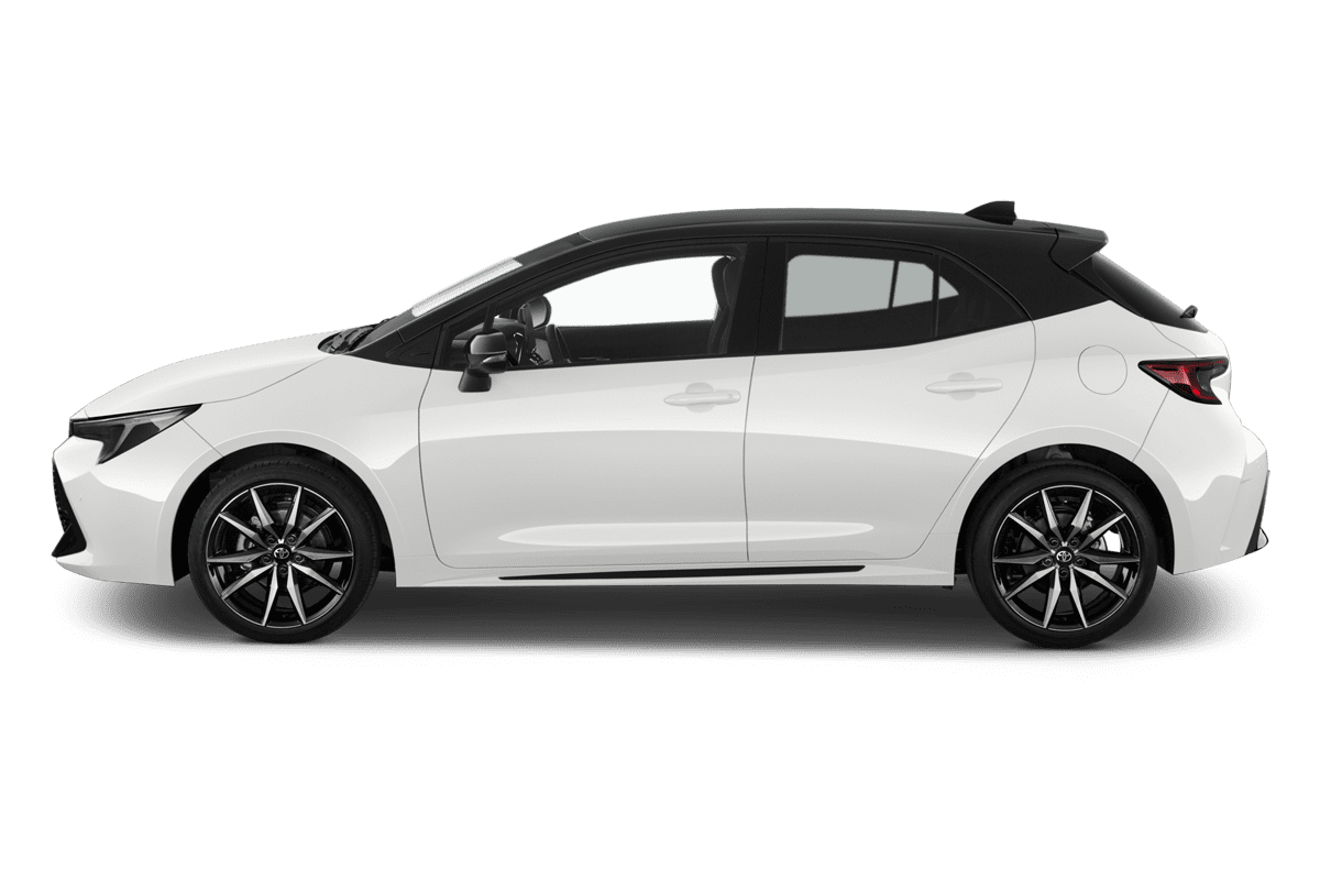 Seitenansicht eines Toyota Corolla Hybrid