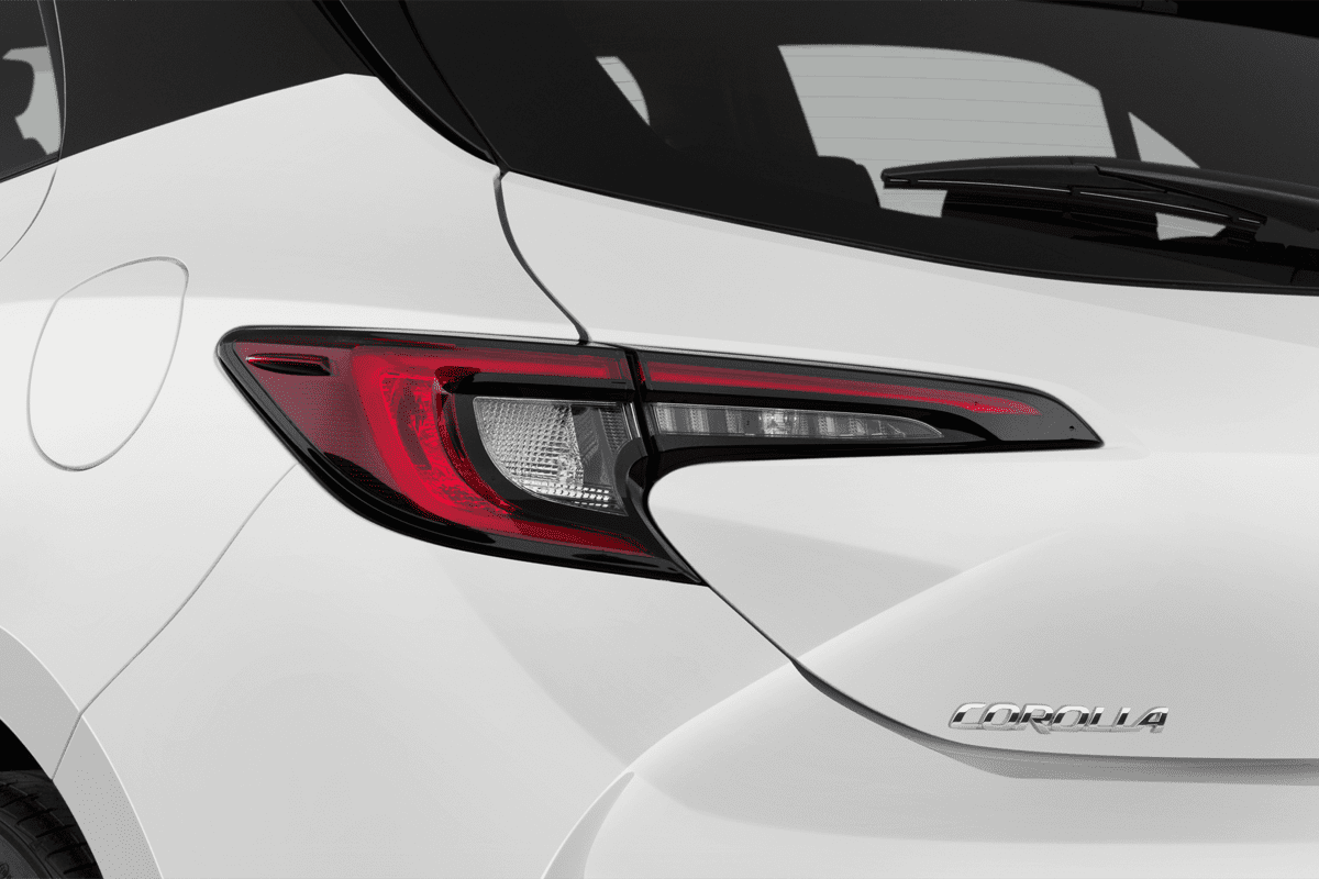 Heckleuchten eines Toyota Corolla Hybrid