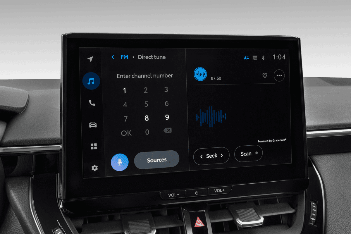 Audiosystem eines Toyota Corolla Hybrid