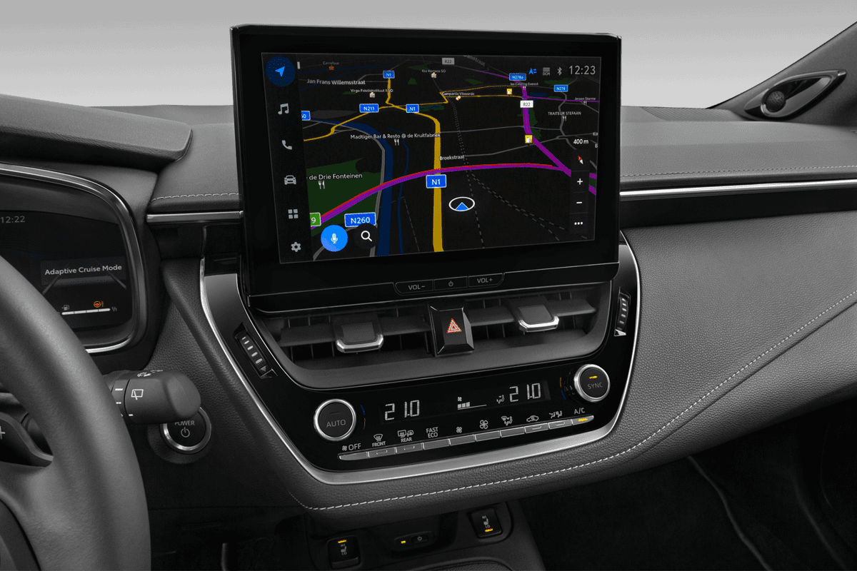 Mittelkonsole eines Toyota Corolla Touring Sports Hybrid