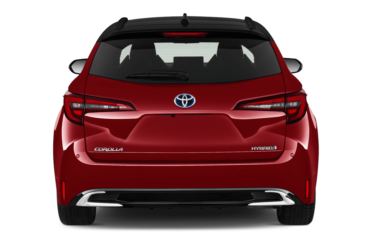 Heckansicht eines Toyota Corolla Touring Sports Hybrid