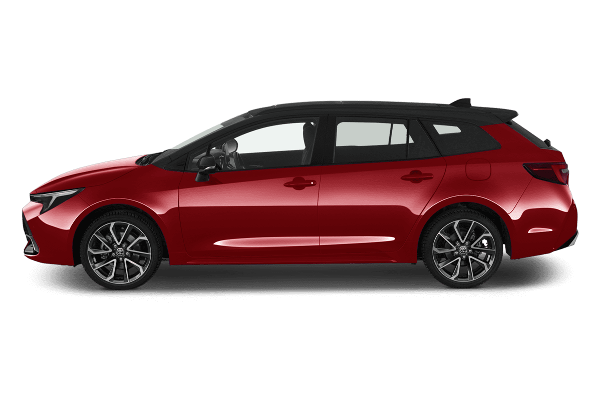 Seitenansicht eines Toyota Corolla Touring Sports Hybrid