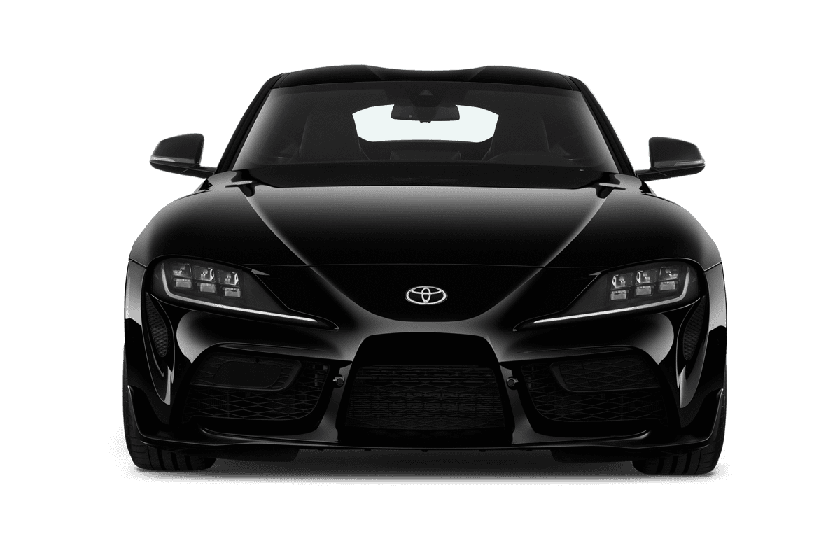 Frontansicht eines Toyota GR Supra, freigestellt