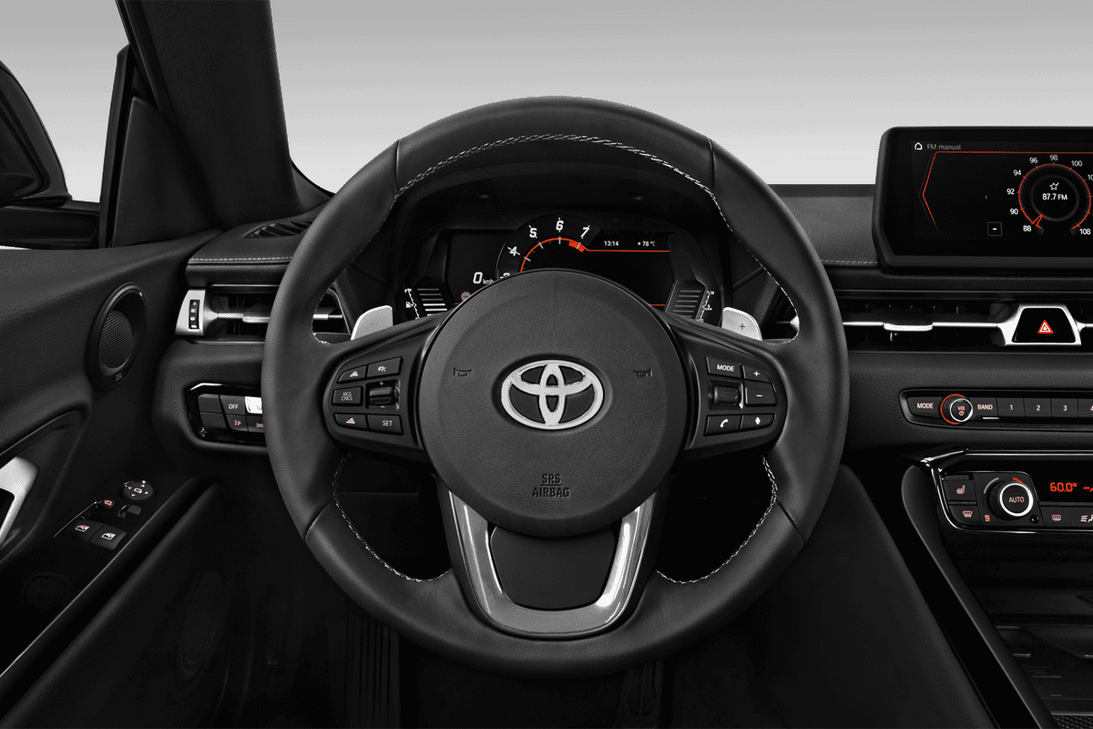 Lenkrad eines Toyota GR Supra