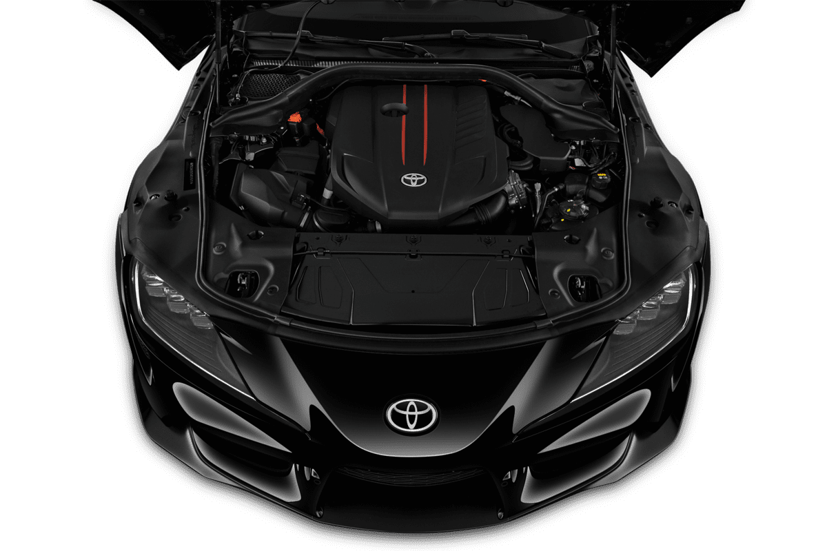 Motorraum eines Toyota GR Supra