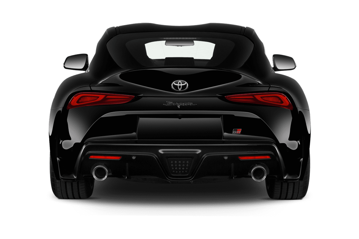 Heckansicht eines Toyota GR Supra
