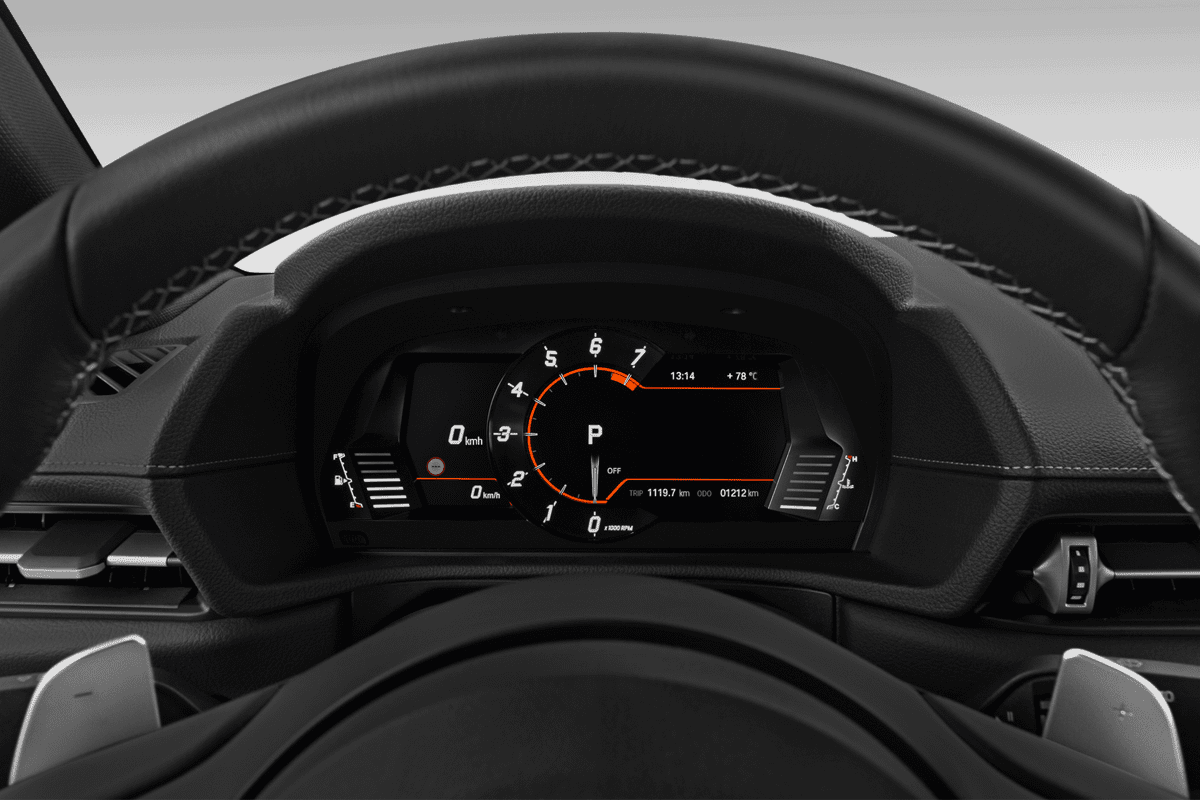Kombiinstrument eines Toyota GR Supra
