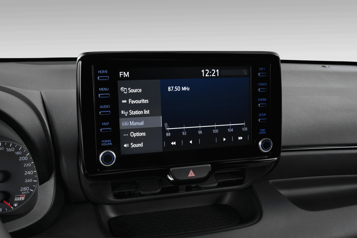 Audiosystem eines Toyota Yaris GR