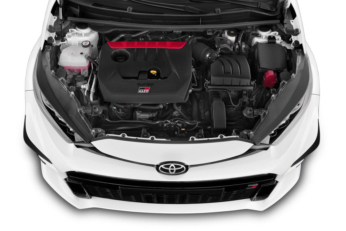 Motorraum eines Toyota Yaris GR