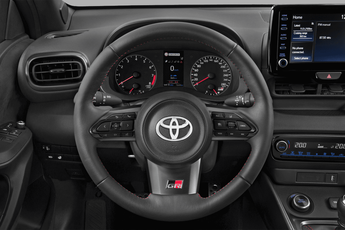 Lenkrad eines Toyota Yaris GR