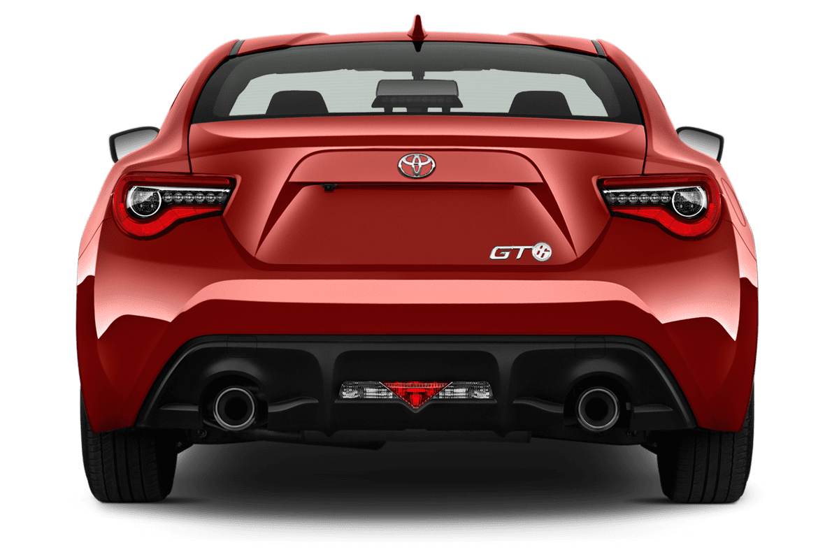 Heckansicht eines Toyota GT 86