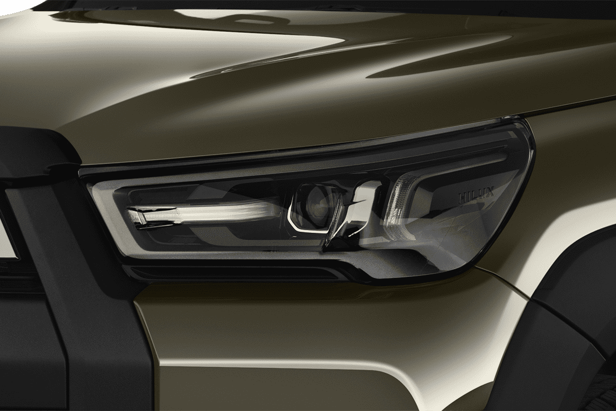 Frontscheinwerfer eines Toyota Hilux