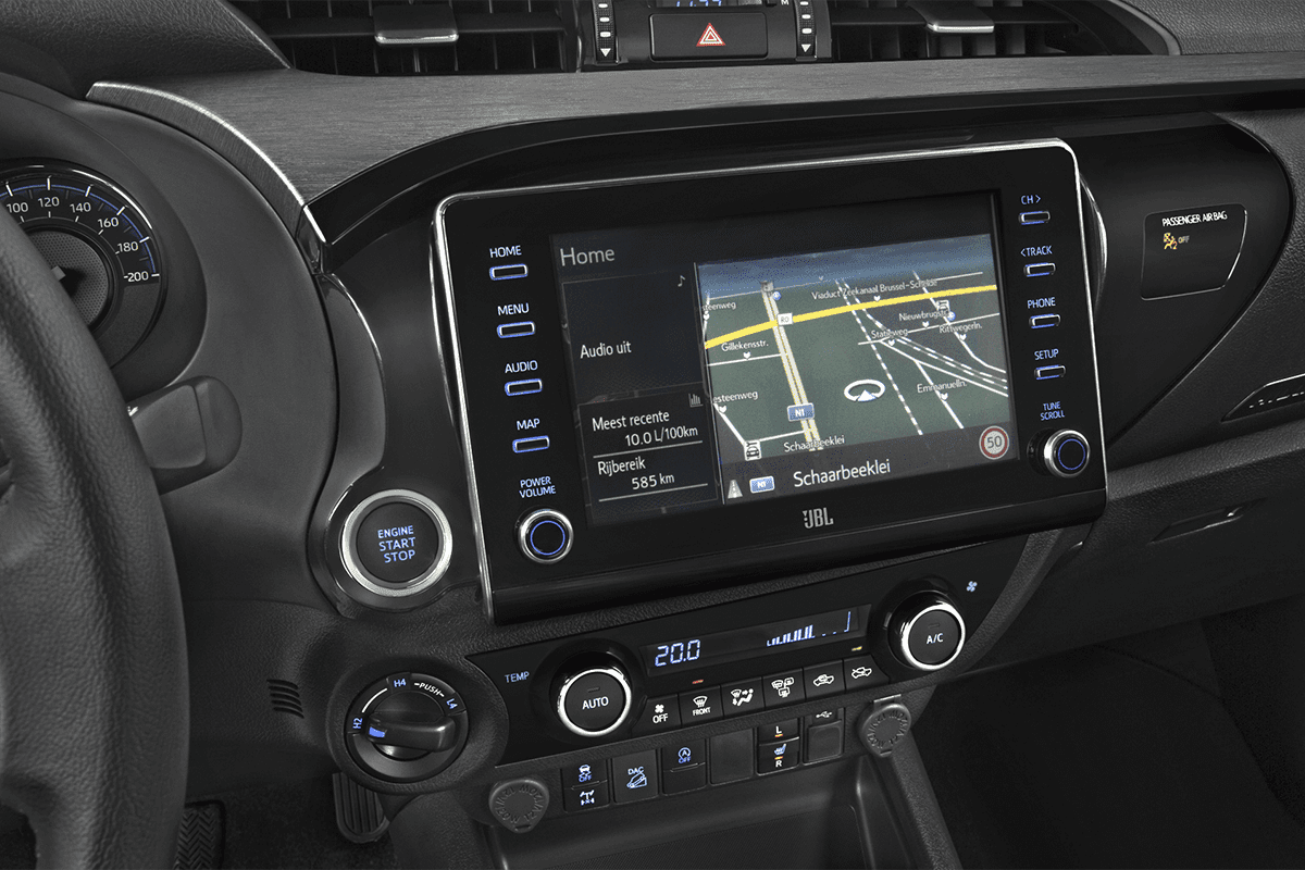 Mittelkonsole eines Toyota Hilux