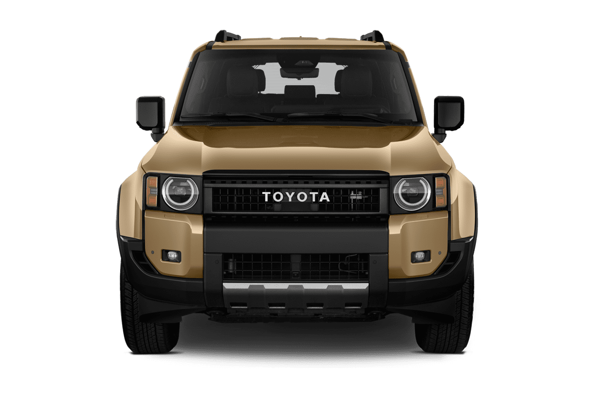 Frontansicht eines Toyota Land Cruiser, freigestellt