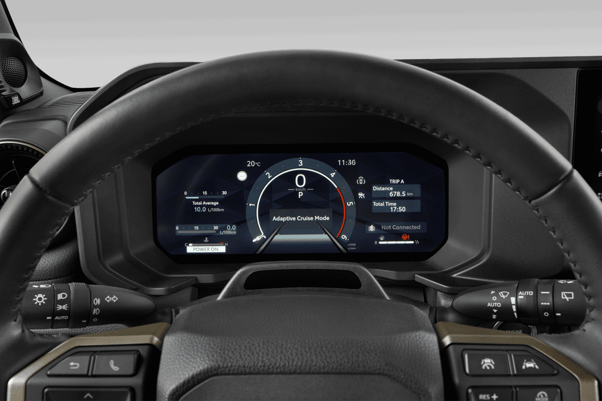 Kombiinstrument eines Toyota Land Cruiser