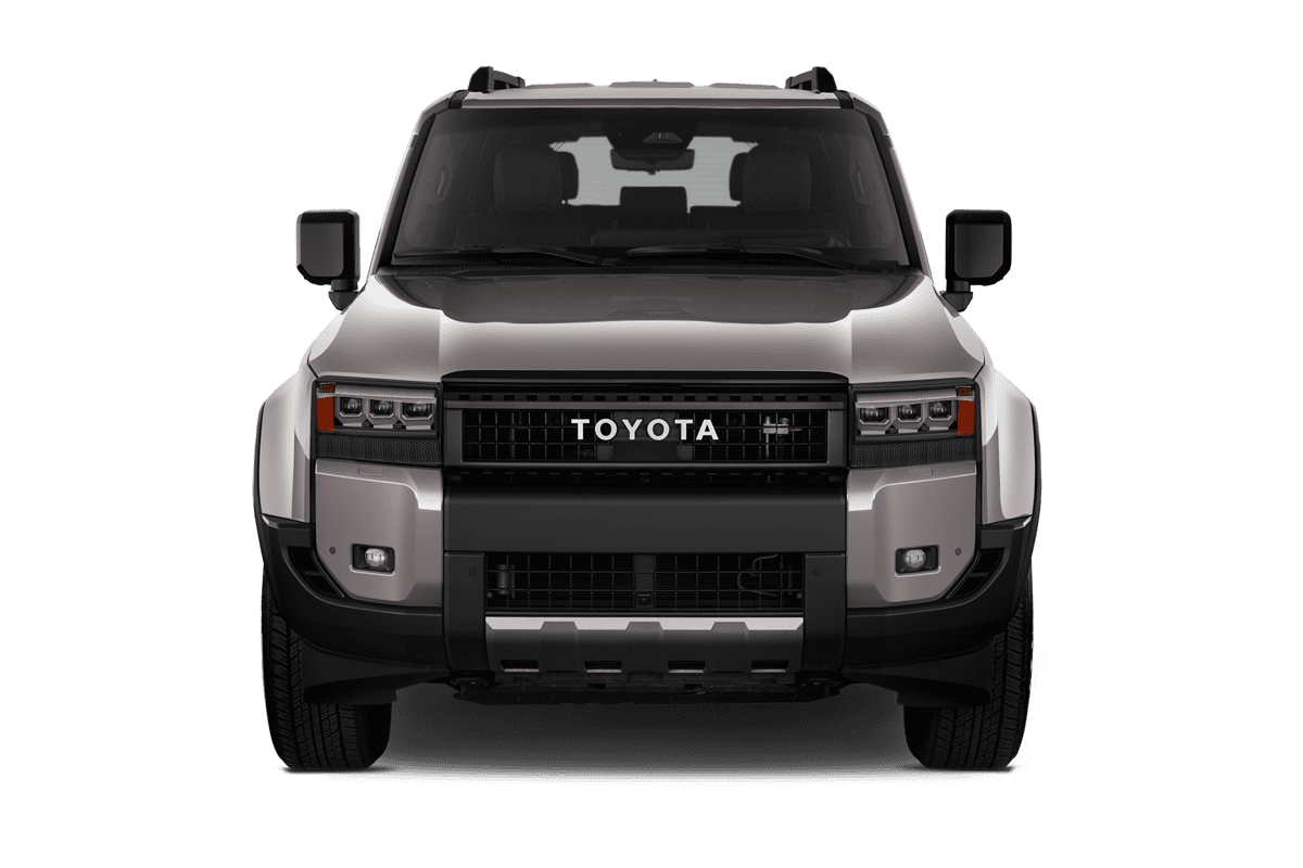 Frontansicht eines Toyota Land Cruiser, freigestellt