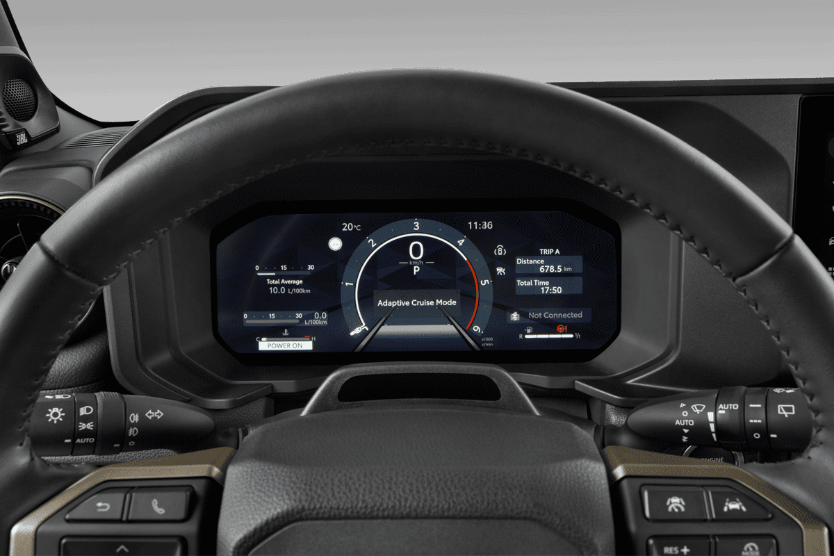 Kombiinstrument eines Toyota Land Cruiser