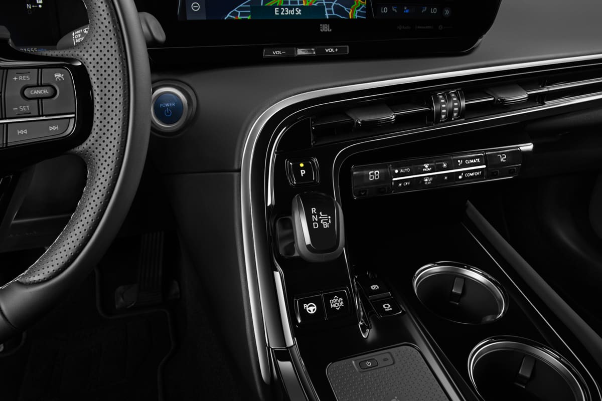 Schaltknüppel eines Toyota Mirai