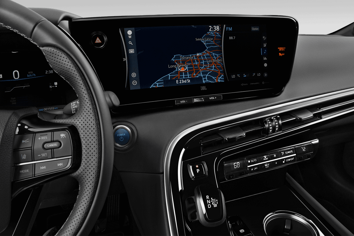 Mittelkonsole eines Toyota Mirai