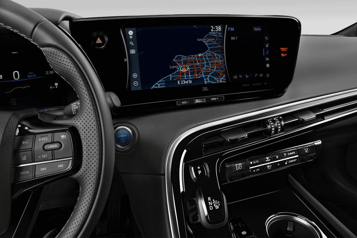 Mittelkonsole eines Toyota Mirai