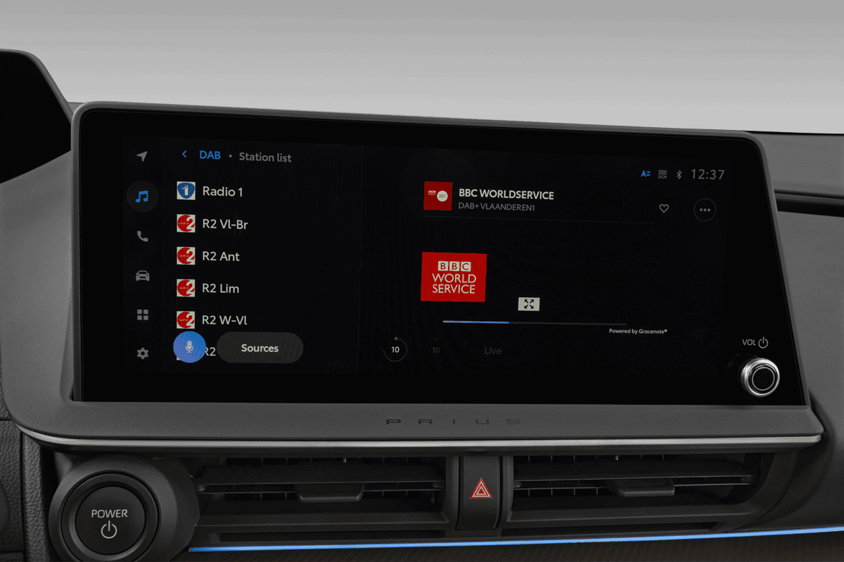 Audiosystem eines Toyota Prius Plug-in Hybrid