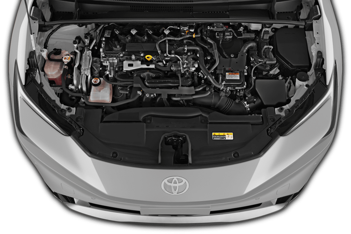 Motorraum eines Toyota Prius Plug-in Hybrid