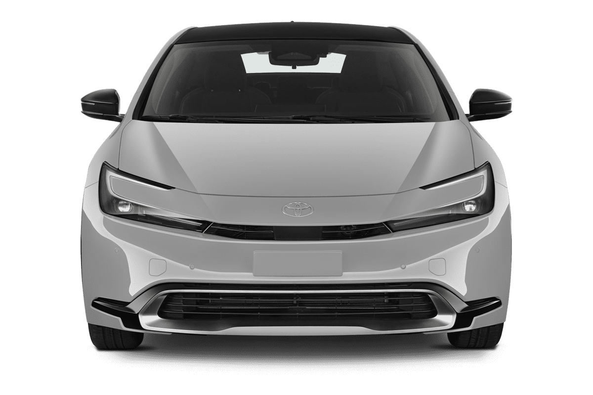 Frontansicht eines Toyota Prius Plug-in Hybrid , freigestellt