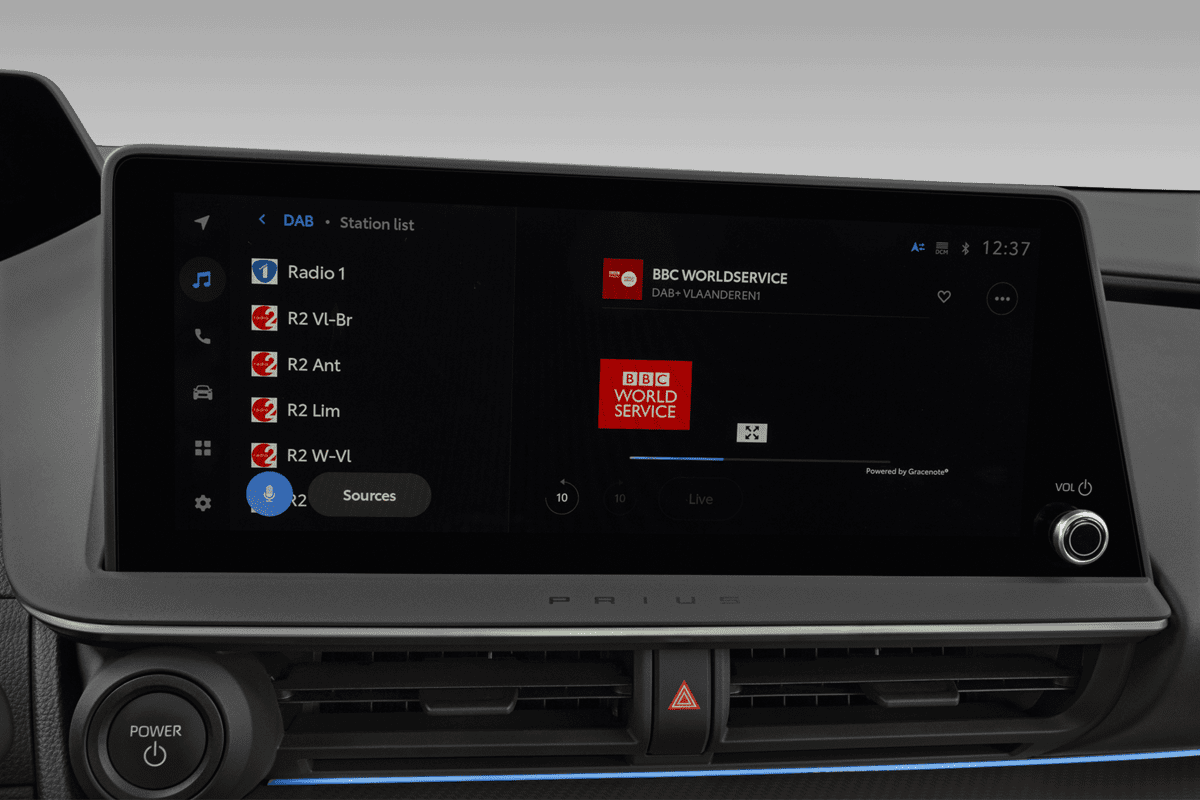 Audiosystem eines Toyota Prius Plug-in Hybrid