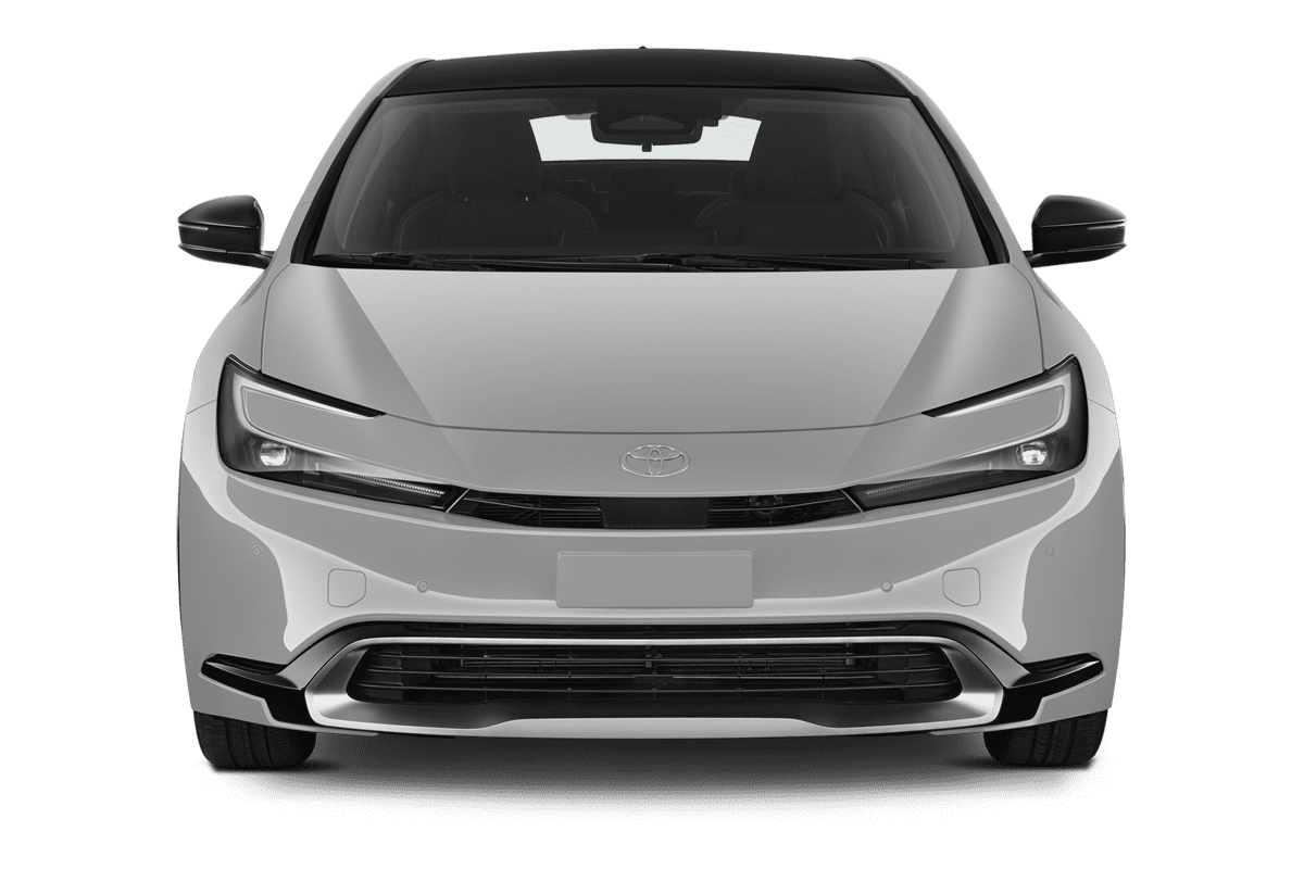 Frontansicht eines Toyota Prius Plug-in Hybrid , freigestellt